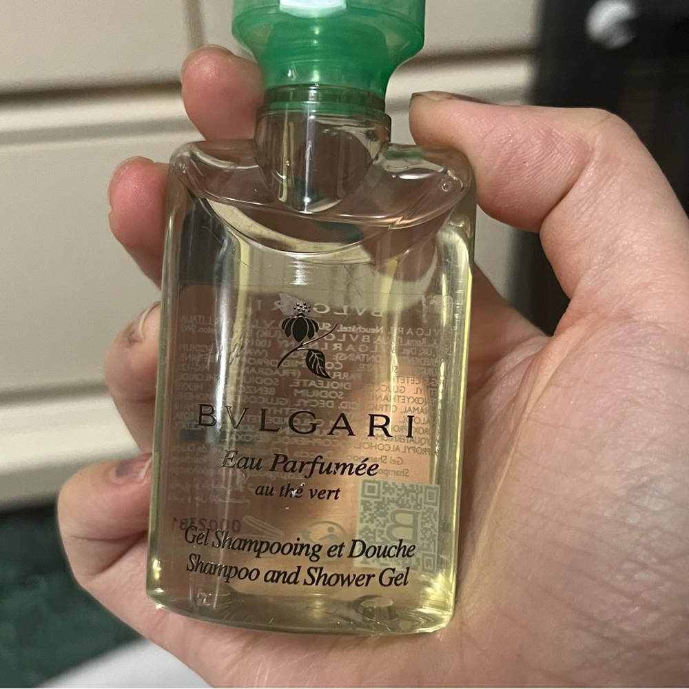 BVLGARI Au The Vert green tea Shampoo & Shower Gel 1.3oz Set Of 4 - Picture 2 of 5